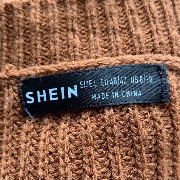 SHEIN Lune Drop Shoulder Crew Next Knit Sweater - Picture 9 of 11